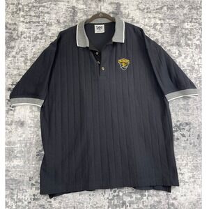 Vtg. University of Colorado Polo Shirt XXL Lee Sport Black Cotton Buffaloes NCAA
